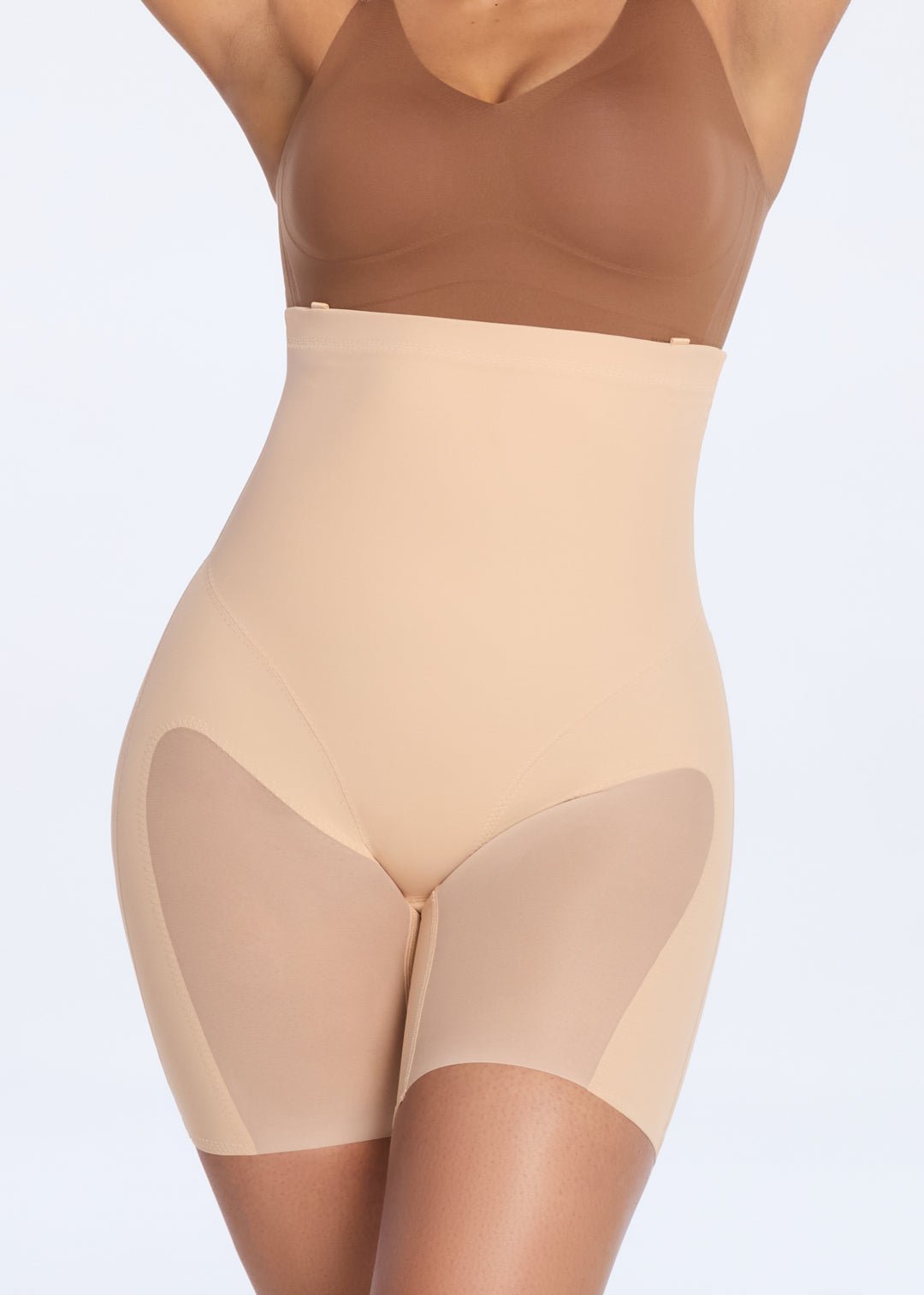 L’Ultime Short Sculptant Beige - Effet Invisible & Taille Marquée