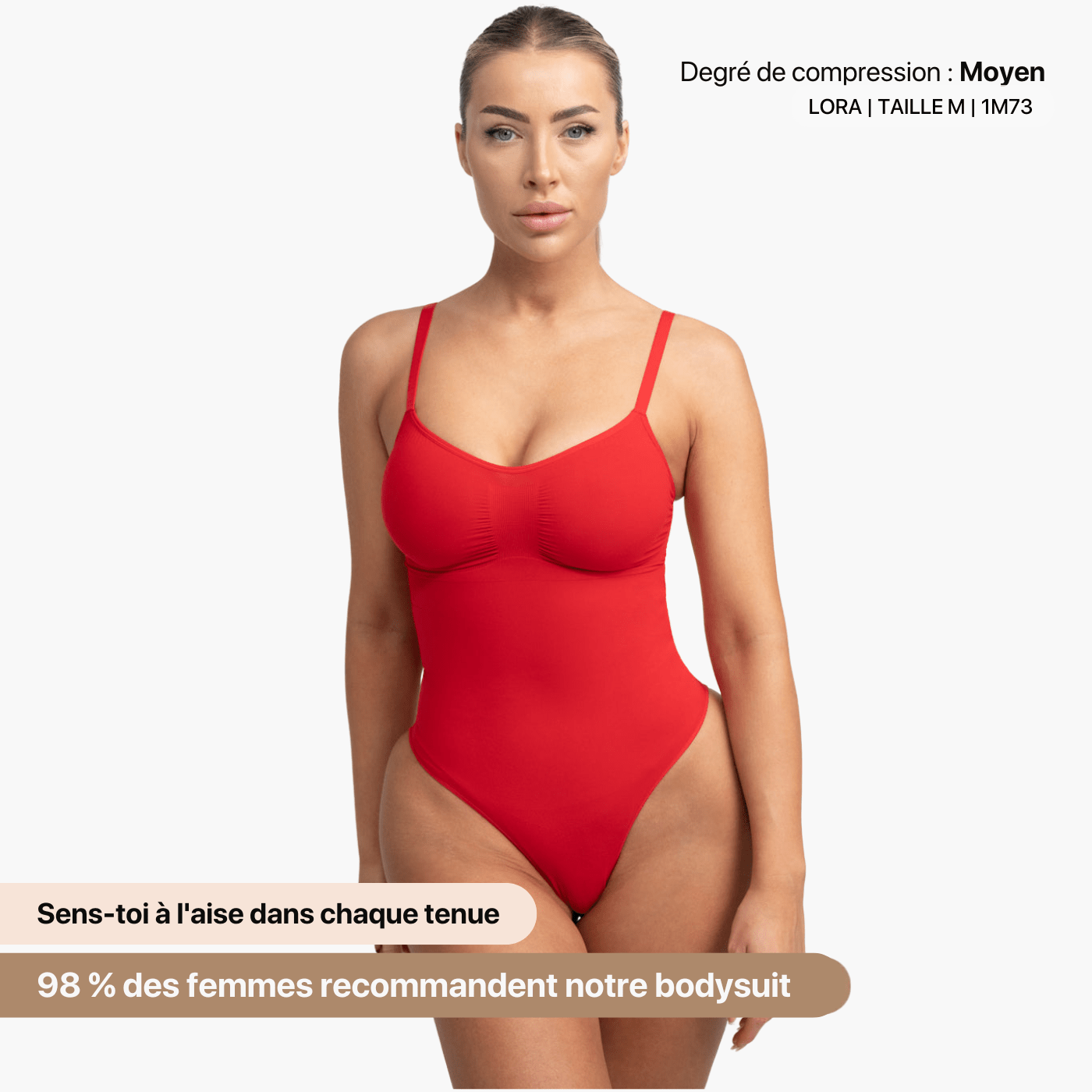 L’Ultime Bodysuit Sculptant String - Rouge