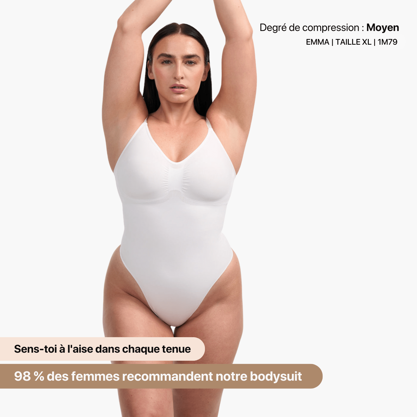 L’Ultime Bodysuit Sculptant String - Blanc