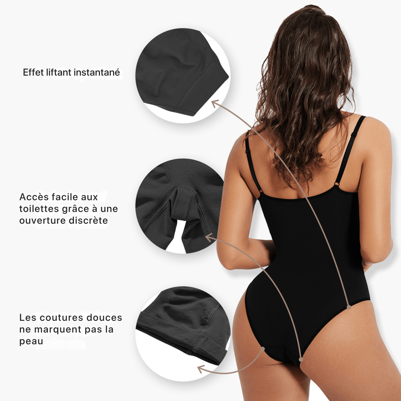 L’Ultime Bodysuit Sculptant Culotte - Noir